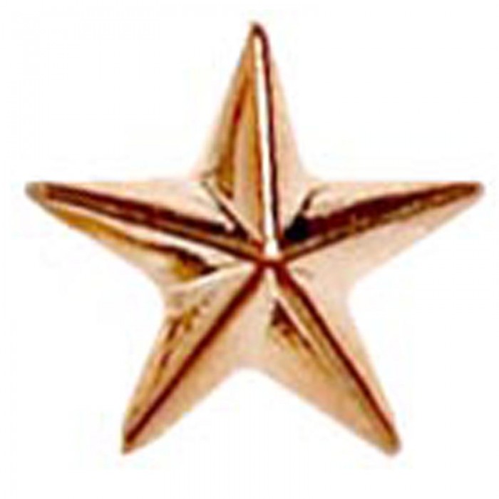 STAR BADGE - GOLD, SILVER, BRONZE - 12MM